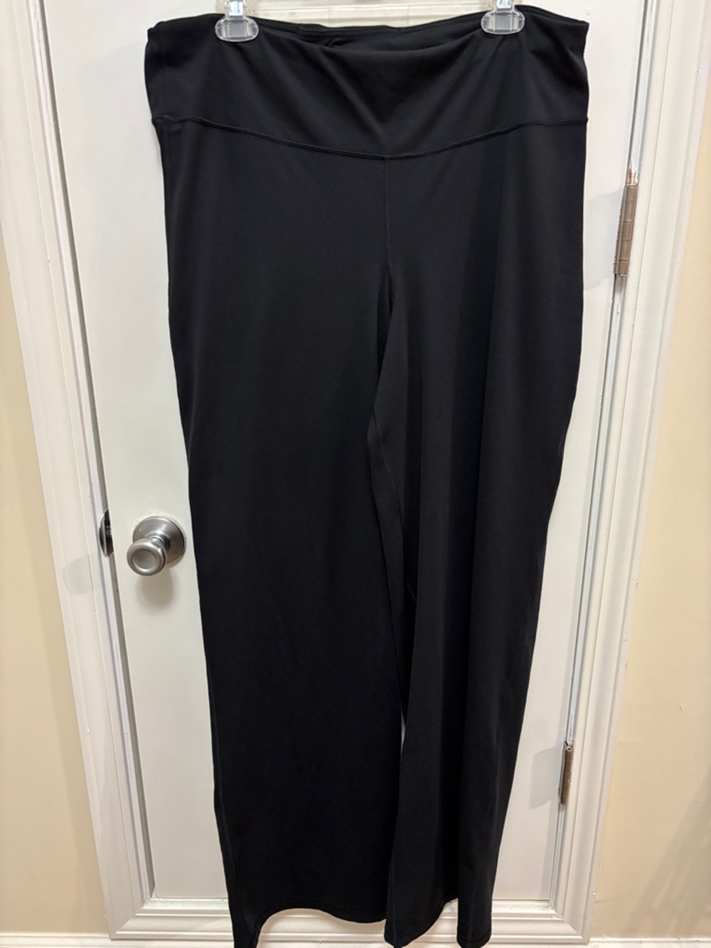 Gap Wide Leg Compression Black High-Waist Pants size XL TALL